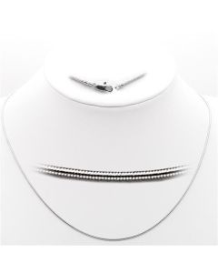 JCE025 High-Polished 925 Sterling Silver Chain with No Stone