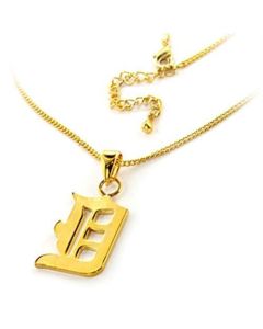 JCE299 Gold Brass Chain Pendant with No Stone