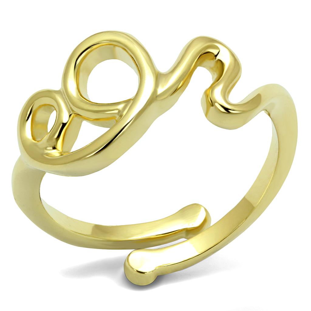 JCE4002 Flash Gold Brass Ring with No Stone
