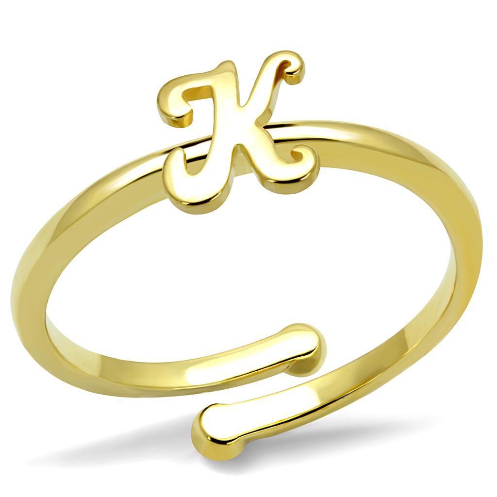 JCE4024 Flash Gold Brass Ring with No Stone