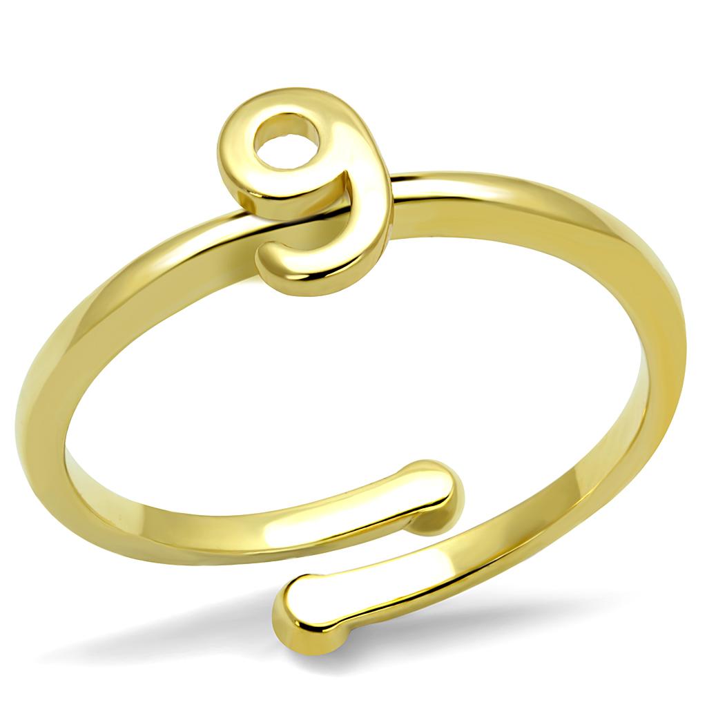 JCE4038 Flash Gold Brass Ring with No Stone