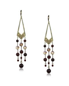 JCE4186 Antique Copper Brass Earrings with Assorted in Multi Color