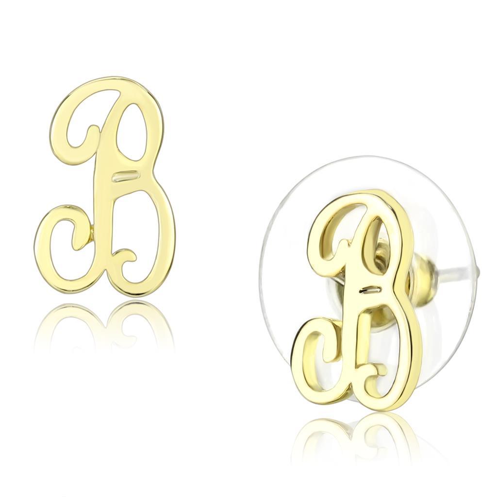 JCE4669 Flash Gold Brass Earrings with No Stone