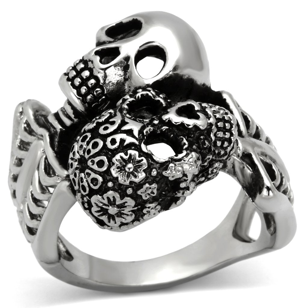 JCE1039 High polished (no plating) Stainless Steel Ring with No Stone