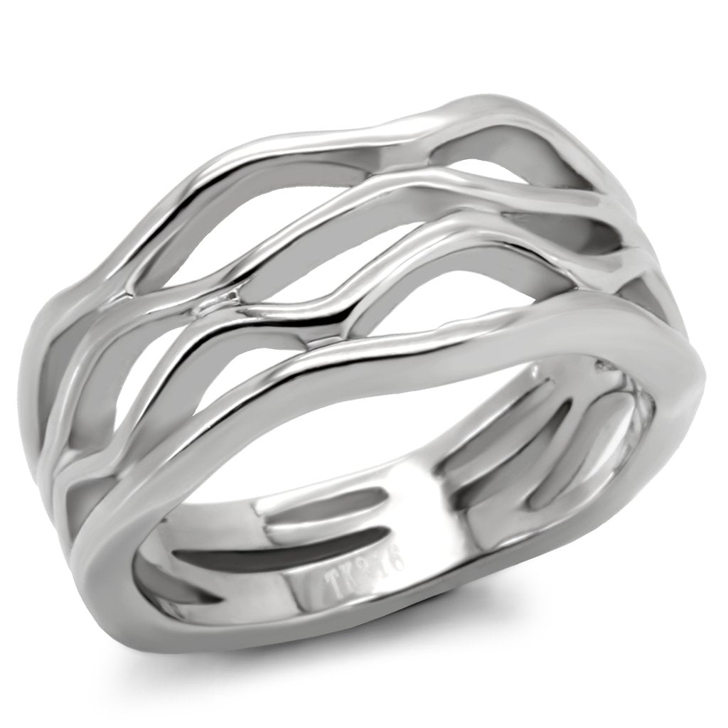 JCE154 High polished (no plating) Stainless Steel Ring with No Stone