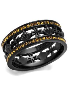 JCE2204 IP Black(Ion Plating) Stainless Steel Ring 
