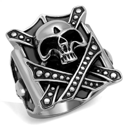 JCE2242 High polished (no plating) Stainless Steel Ring with No Stone