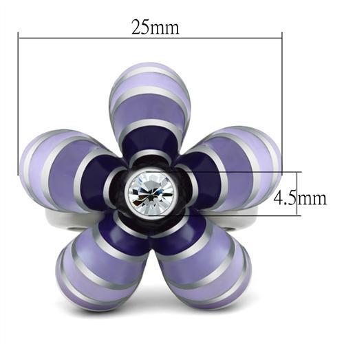 JCE229 High polished (no plating) Stainless Steel Ring with No Stone