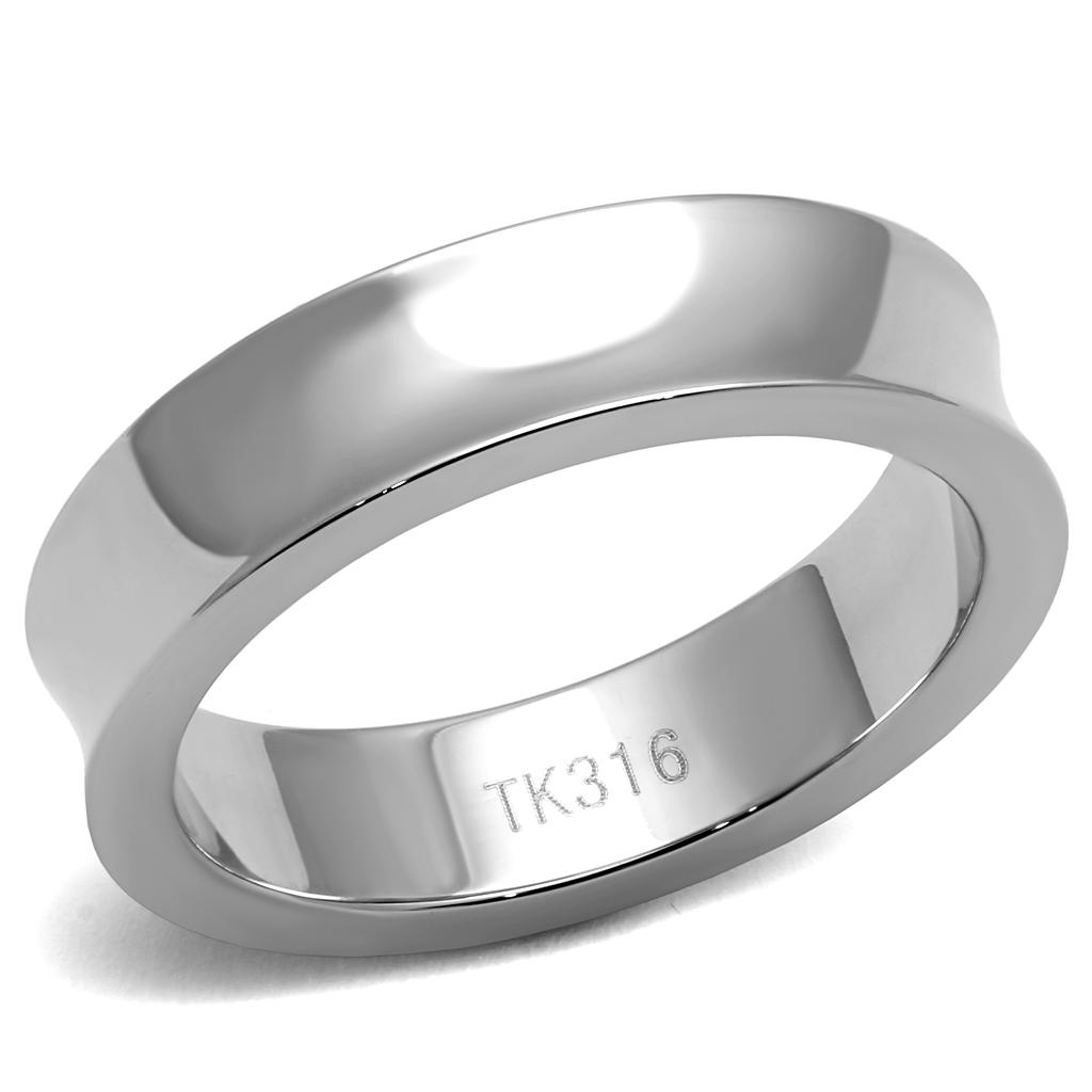 JCE2561 High polished (no plating) Stainless Steel Ring with No Stone