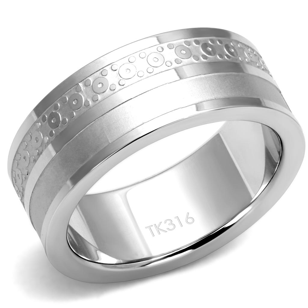JCE2944 High polished (no plating) Stainless Steel Ring with No Stone