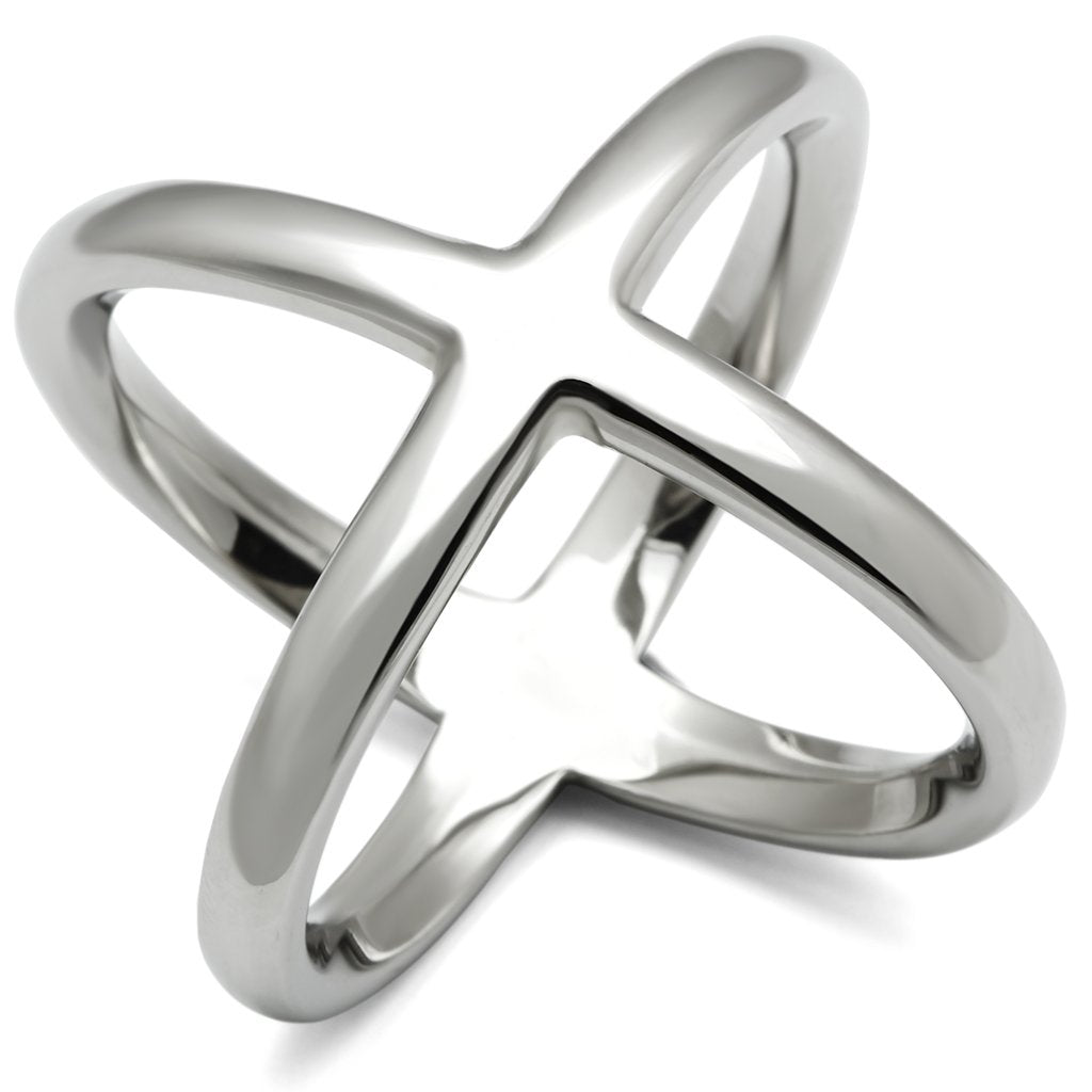 JCE395 High polished (no plating) Stainless Steel Ring with No Stone