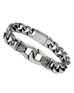 JCE435 High polished (no plating) Stainless Steel Bracelet with No Stone