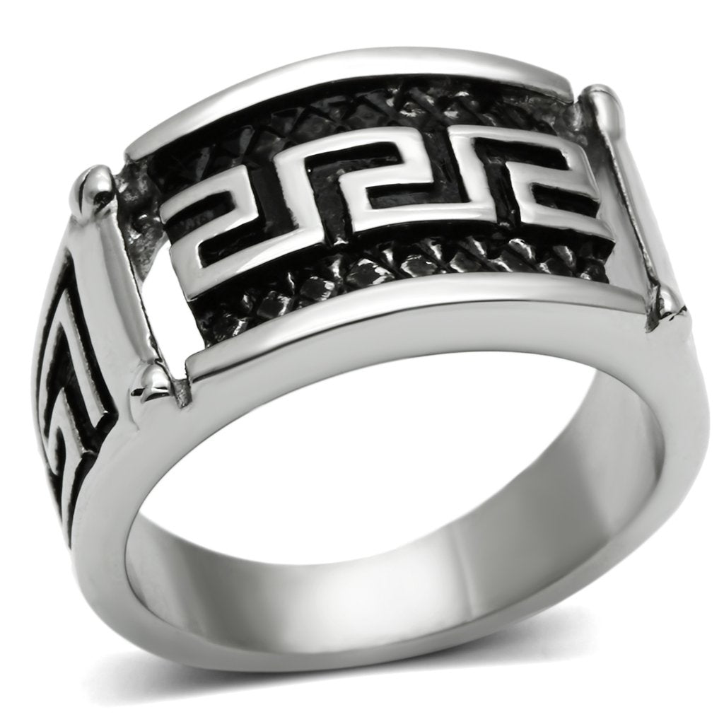 JCE584 High polished (no plating) Stainless Steel Ring with No Stone