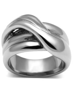JCE615 High polished (no plating) Stainless Steel Ring with No Stone